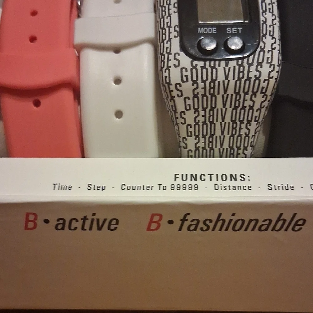 B-Active Fitness Tracker with Colorful Bands